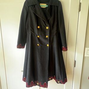 Vintage Boutique Woolen Coat Hand Made in Greece by Nikos and Takis